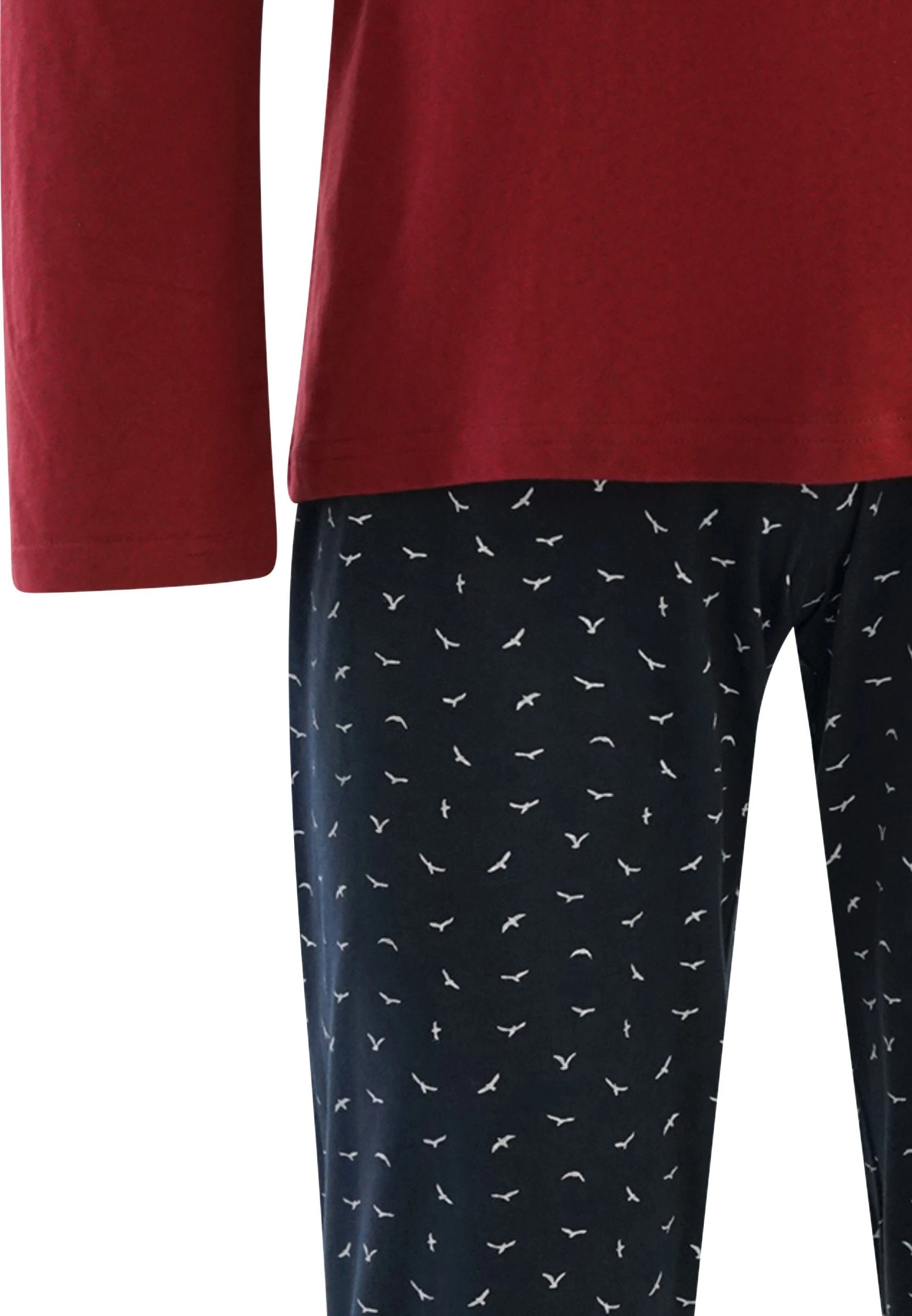 Seidensticker Pyjama Basic (Set, 2 Tlg) Schlafanzug Lang - Baumwolle - Baumwolle - 5 Seidensticker Pyjama Basic (Set, 2 Tlg) Schlafanzug Lang - Baumwolle - Baumwolle - – Bild 3