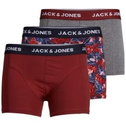 Jack & Jones Boxershorts JACRED FLAMINGO (3-St) Im 3er Pack