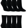 Riese Strümpfe Basicsocken Herrensocken Schwarz In 100% Baumwolle, Sparpack (8-Paar, 8 Paar)