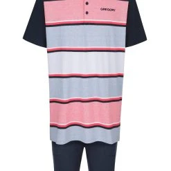 G GREGORY Shorty Shorty (2 Tlg) In Garngefärbtem Streifen Dessin