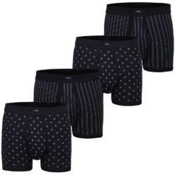 GÖTZBURG Boxershorts (4-St) In Feinripp, Mit Eingriff Und Doppelsitz, Im 4er Pack