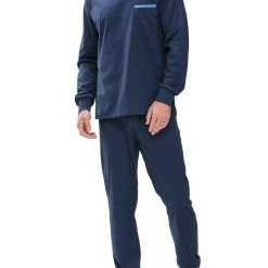 Mey Pyjama Bündchen-Pyjama Mit V-Neck (2 Tlg)