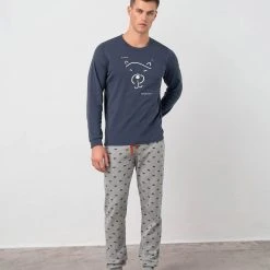 Vamp Pyjama UOMO Di VAMP (Set, 2 Tlg., Set) Herren Schlafanzug Pyjama Langarm Baumwolle Interlock -Zimmerli Geschäft 9c606f9c f826 5cf1 8d96 2ee4a4358d12