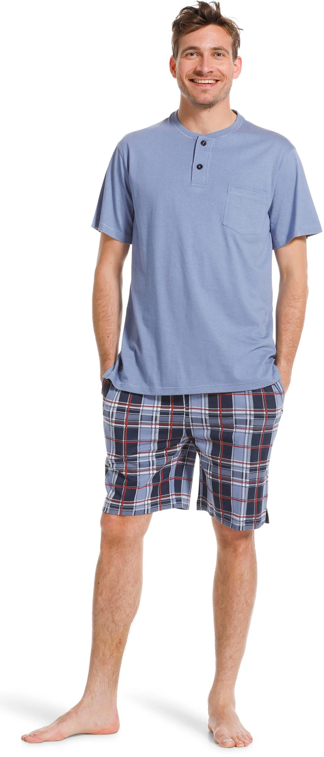 Pastunette Pyjama Herren Shorty Schlafanzug (2 Tlg) Modisches Design 3 Pastunette Pyjama Herren Shorty Schlafanzug (2 Tlg) Modisches Design