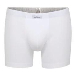 GÖTZBURG Langer Boxer Comfort Cotton 4er Pack (Spar-Pack, 4er-Pack) Logoschriftzug Am Wäschebund Innen