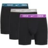 NIKE Underwear Boxer Nike Dri-FIT Essential Cotton Stretch (Set, 3-St., 3er-Pack) Mit Logo Auf Dem Taillenbund