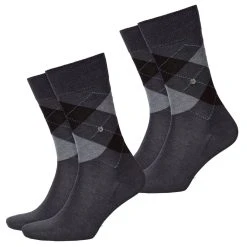Burlington Langsocken Manchester Socken 2er Pack (2-Paar) Aus Baumwollmix Im 2er 3er 4er Multipack
