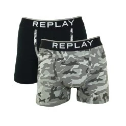 Replay Boxershorts Logo & Camouflage (Packung, 2-St., 2er-Pack)