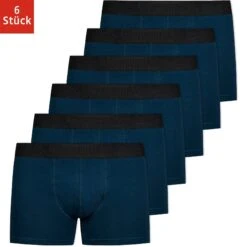 SNOCKS Boxershorts Enge Unterhosen Herren Männer Ohne Logo (6-St) Aus Bio-Baumwolle, Ohne Kratzenden Zettel