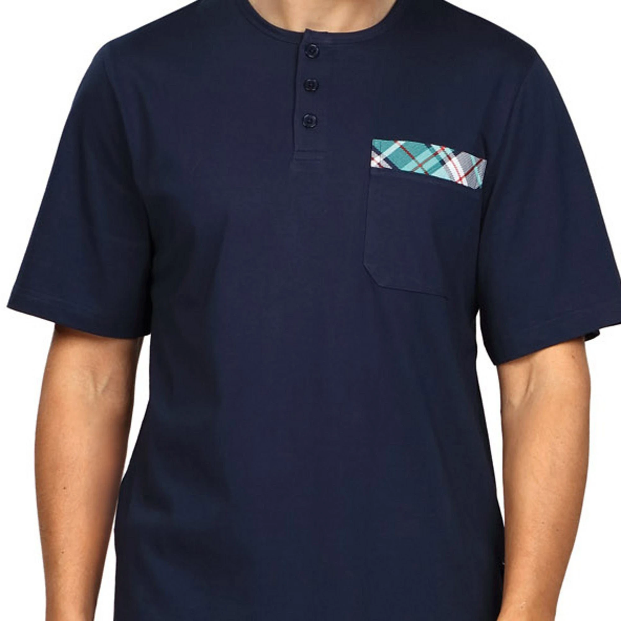 Comte Pyjama Herren-Shorty Single-Jersey Karo 5 Comte Pyjama Herren-Shorty Single-Jersey Karo – Bild 3