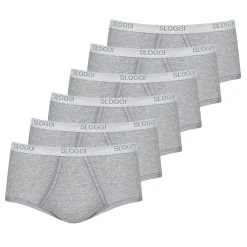 Sloggi Slip 6er Pack Basic (Spar-Set, 6-St) Maxi Slip / Unterhose - Baumwolle - Mit Eingriff