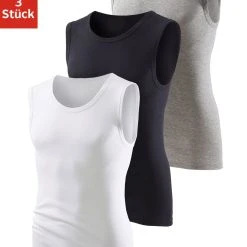 H.I.S Muscleshirt (3-tlg) Ohne Seitennähte Optimale Passform