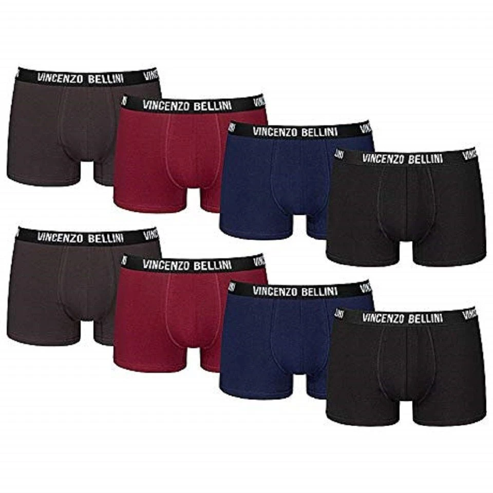 Vincenzo Bellini Boxershorts Vincenzo Bellini Boxershorts 8er Pack In 3 Farbvarianten (8er Pack) Mit Logo Webbund, Doppelt Genäht 3 Vincenzo Bellini Boxershorts Vincenzo Bellini Boxershorts 8er Pack In 3 Farbvarianten (8er Pack) Mit Logo Webbund, Doppelt Genäht
