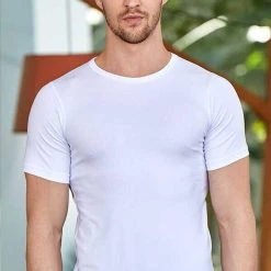 Berrak Collection Unterhemd Kurzarm Rundhals Herren Jersey Business Shirt, Slim Fit Weiß, BS1024 -Zimmerli Geschäft bc4280b4 4174 48a4 9f94 4a6de38c3745