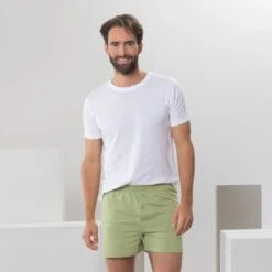 LIVING CRAFTS Boxershorts BEN Lockerer Schnitt Mit Weitem Bein Und Ohne Seitennähte