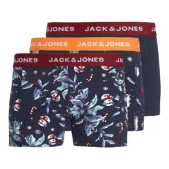 Jack & Jones Boxershorts JACK & JONES Herren Boxershorts 3er Pack JACSNOWMAN 12220940 Unterhose