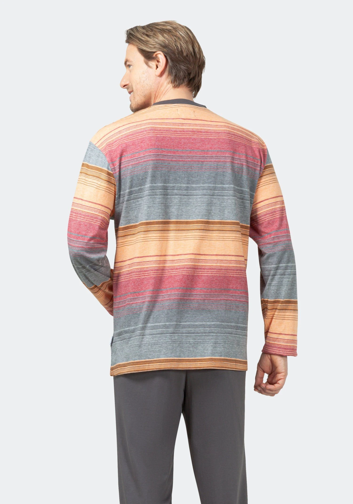 Hajo Pyjama Hajo Herren Schlafanzug (2 Tlg) Baumwolle 4 Hajo Pyjama Hajo Herren Schlafanzug (2 Tlg) Baumwolle – Bild 2