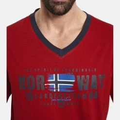 Jan Vanderstorm Schlafanzug FAJE (Set, 2 Tlg) V-Neck Und Elastikhosenbund -Zimmerli Geschäft cf5e735f a99b 5547 b06e ece0aae6cad2