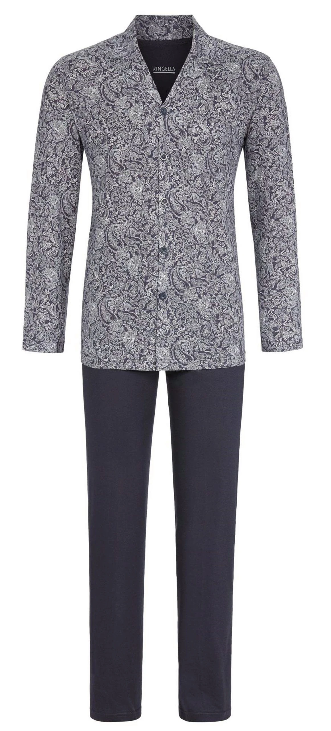 Ringella Schlafanzug Herren Schlafanzug Paisley Muster Geknöpft (2 Tlg) Modisches Design 3 Ringella Schlafanzug Herren Schlafanzug Paisley Muster Geknöpft (2 Tlg) Modisches Design