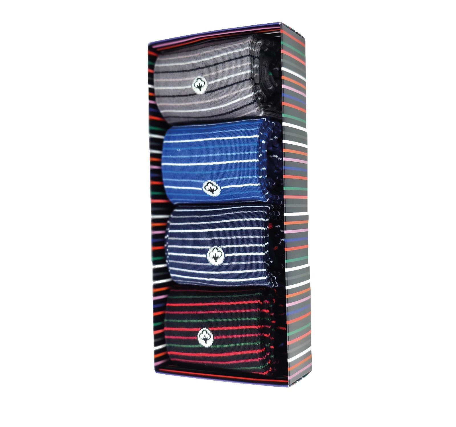 COOL7 Socken MONISOCKS Herren Business Socken Box Schmale Streifen (4 Paar) 40-45 (Box, 4er-Pack) Antibakteriell, Hautfreundlich, Mit Einem Ultraweichen Touch 3 COOL7 Socken MONISOCKS Herren Business Socken Box Schmale Streifen (4 Paar) 40-45 (Box, 4er-Pack) Antibakteriell, Hautfreundlich, Mit Einem Ultraweichen Touch