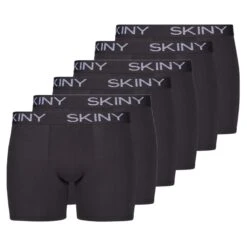 Skiny Retro Boxer 6er Pack Cotton (Spar-Set, 6-St) Long Short / Pant - Baumwolle - Ohne Eingriff - Pant Mit Längerem Bein