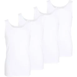 GÖTZBURG Unterhemd GÖTZBURG Herren Tank-Top Weiß Uni 4er Pack (4-St)