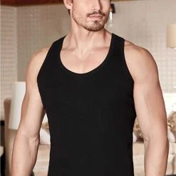 Berrak Collection Unterhemd Herren Slimfit Jersey Business Achselshirt, Racerback Schwarz, BS1029 -Zimmerli Geschäft de51b399 b608 4977 988b 47ffee216eb3