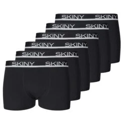 Skiny Retro Boxer 6er Pack Cotton (Spar-Set, 6-St) Retro Short / Pant - Baumwolle - Ohne Eingriff - Körpernaher Schnitt