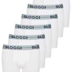 Sloggi Retro Boxer 6er Pack Go (Spar-Set, 6-St) Long Short / Pant - Baumwolle - Ohne Eingriff - Perfekter Sitz