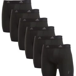 Adidas Sportswear Retro Boxer 6er Pack Active Micro Flex Eco (Spar-Set, 6-St) Long Short / Pant - Ohne Eingriff - Weiche Nahtverarbeitung