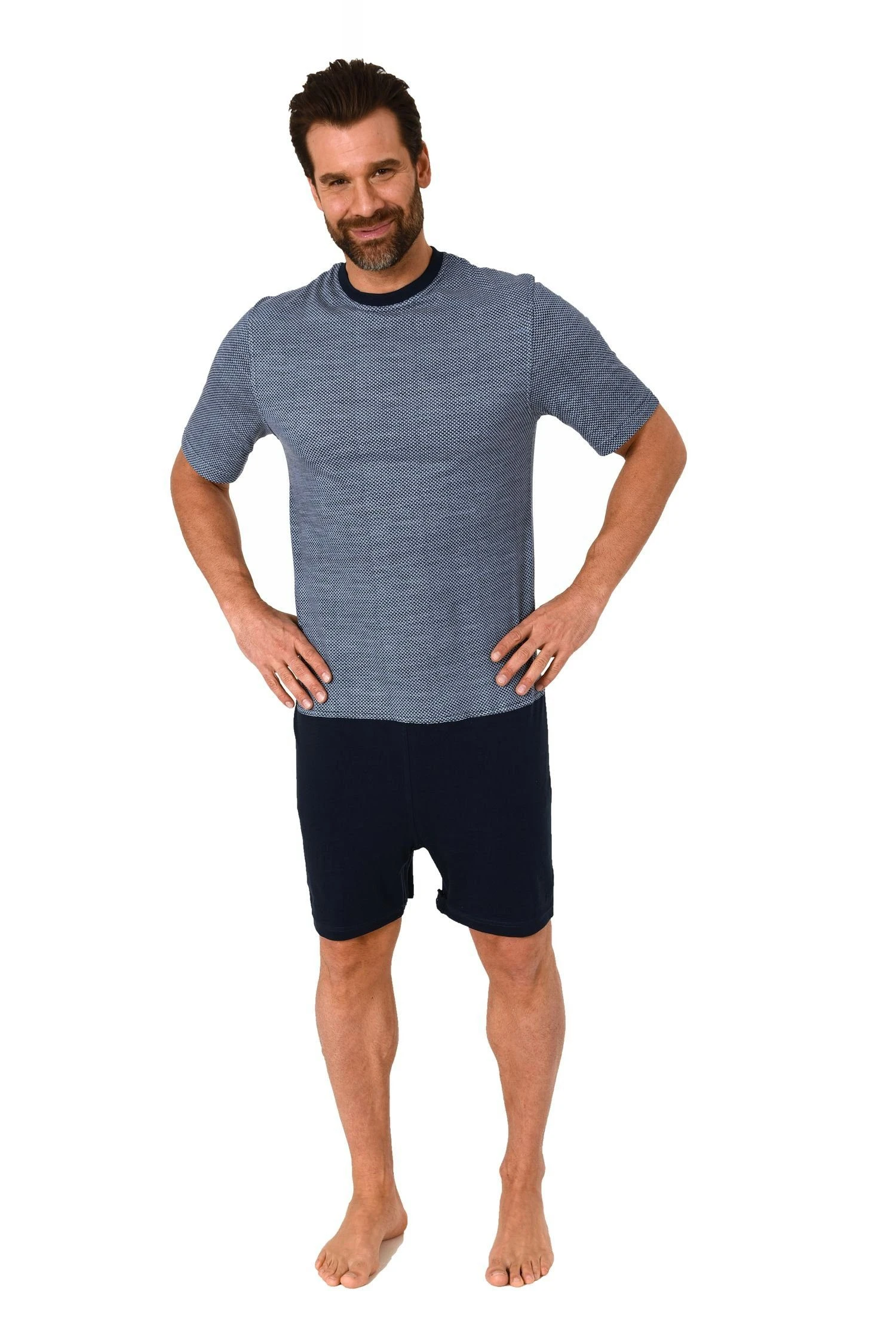 Normann Care Pyjama Herren Pflegeoverall Kurzarm Einteiler Mit Reißverschluss An Rücken Und Bein - 171 90 431 3 Normann Care Pyjama Herren Pflegeoverall Kurzarm Einteiler Mit Reißverschluss An Rücken Und Bein - 171 90 431