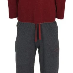 TOM TAILOR Schlafanzug Herren Pyjama Lang (2 Tlg) Homewear