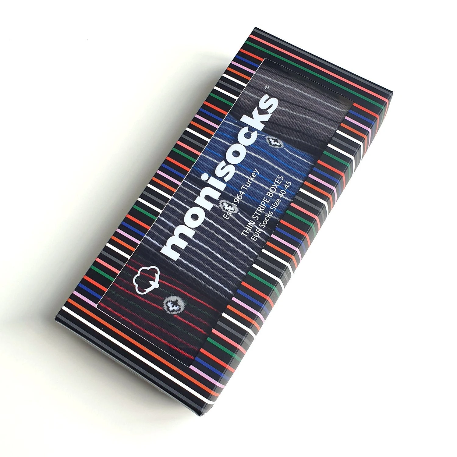 COOL7 Socken MONISOCKS Herren Business Socken Box Schmale Streifen (4 Paar) 40-45 (Box, 4er-Pack) Antibakteriell, Hautfreundlich, Mit Einem Ultraweichen Touch 8 COOL7 Socken MONISOCKS Herren Business Socken Box Schmale Streifen (4 Paar) 40-45 (Box, 4er-Pack) Antibakteriell, Hautfreundlich, Mit Einem Ultraweichen Touch – Bild 6