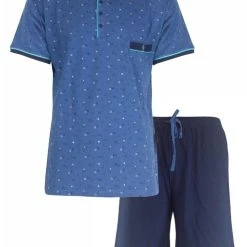 Paul Hopkins Schlafanzug Herren Shorty Pyjama (2 Tlg) Baumwolle