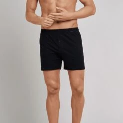 Schiesser Boxershorts Essentials (4-St) Mit Eingriff, Knopf, Logo, Weiter Schnitt, Im 4er Pack -Zimmerli Geschäft f45d0356 8223 5e2e 8172 3a81d75459ce