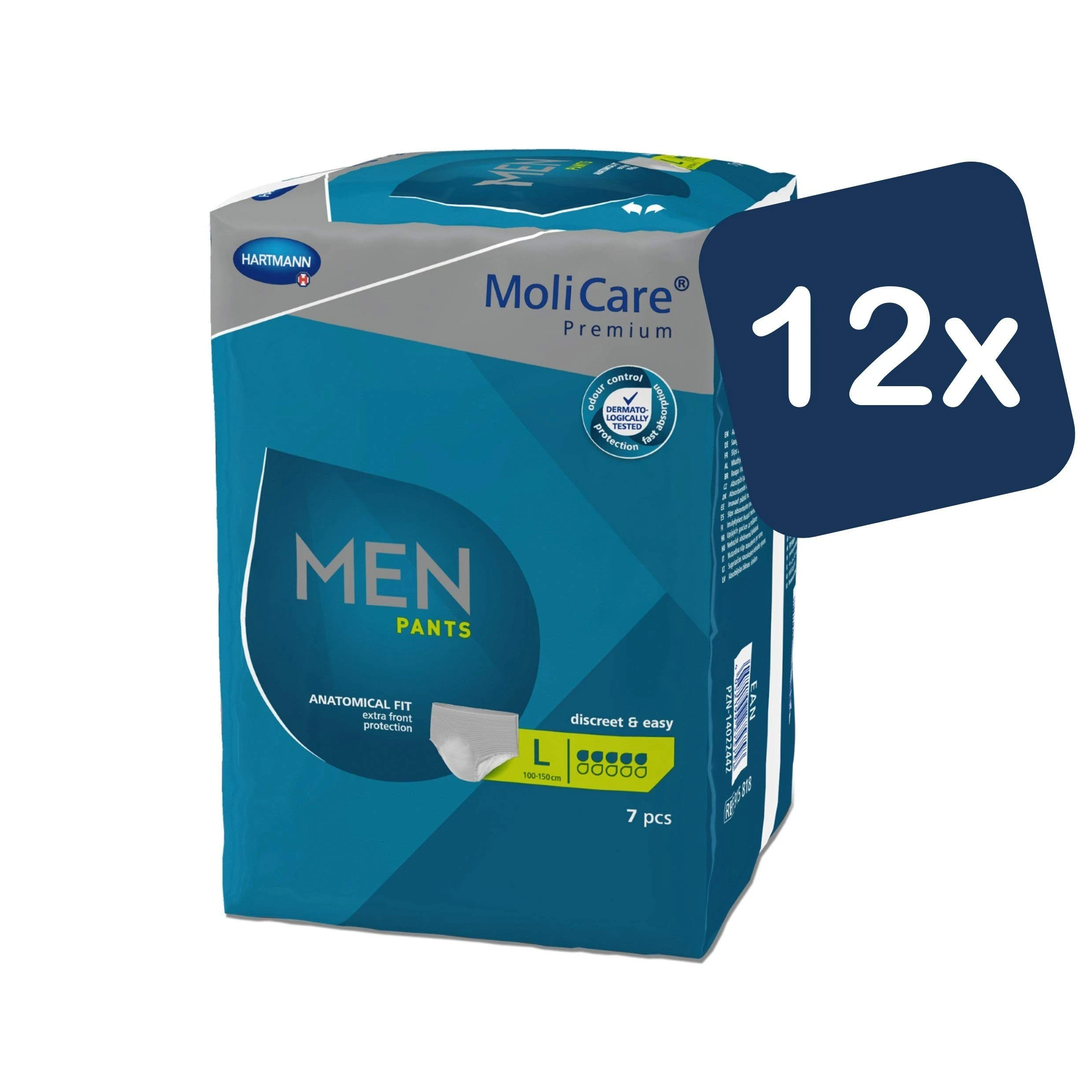 Molicare Inkontinenzslip Premium MEN PANTS: Diskret Bei Inkontinenz 5 Tropfen, Größe L, 7 Stück (12x7) 3 Molicare Inkontinenzslip Premium MEN PANTS: Diskret Bei Inkontinenz 5 Tropfen, Größe L, 7 Stück (12x7)