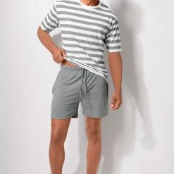 H.I.S Shorty (2 Tlg., 1 Stück) Mit Garngefärbten Streifen