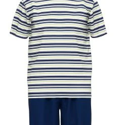 GÖTZBURG Pyjama Herren Shorty Schlafanzug (2 Tlg) Baumwolle